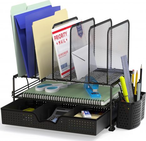 Simple Houseware Mesh Desk Organizer Set